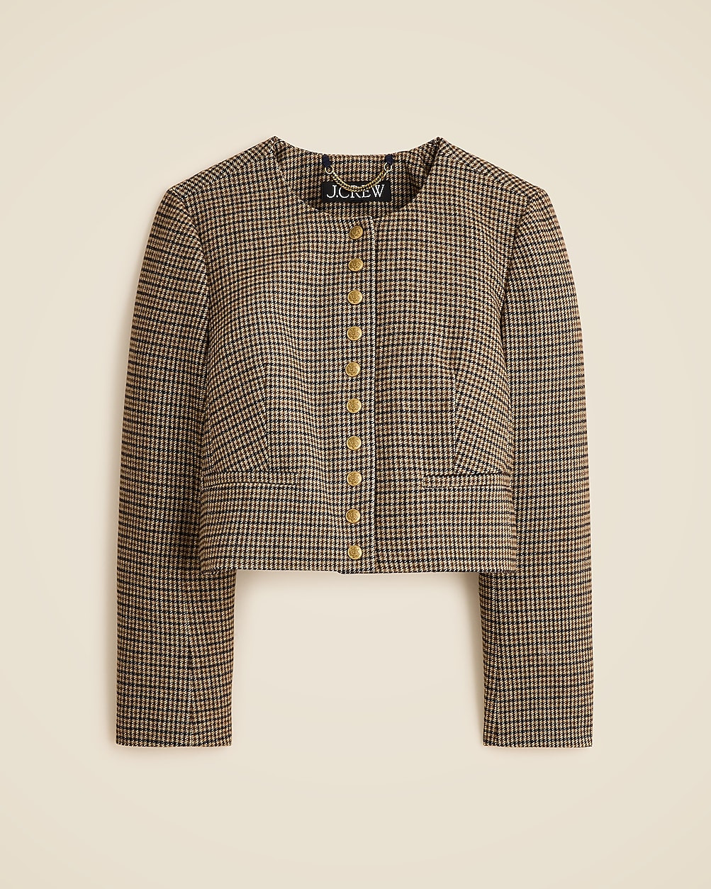 Bridgette lady jacket in houndstooth wool blend | J. Crew US