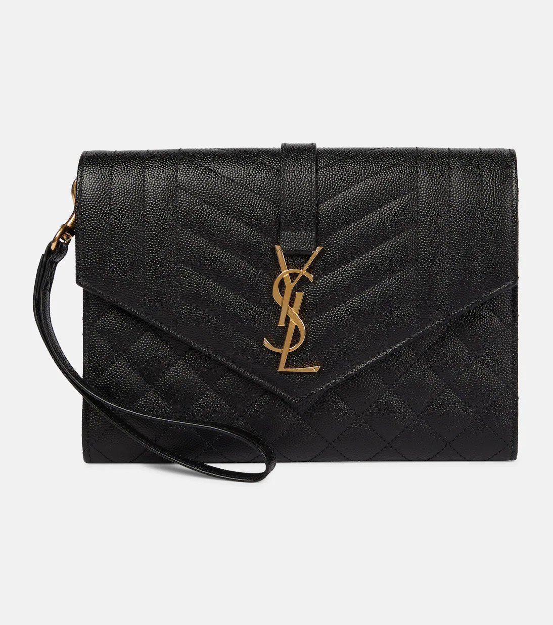 Envelope matelassé leather clutch | Mytheresa (US/CA)