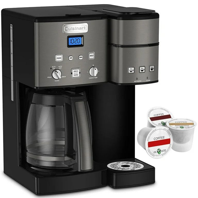 Cuisinart SS-15BKSP1 12 Cup Coffeemaker and Single Serve Brewer Black Bundle with Victor Allen Co... | Walmart (US)