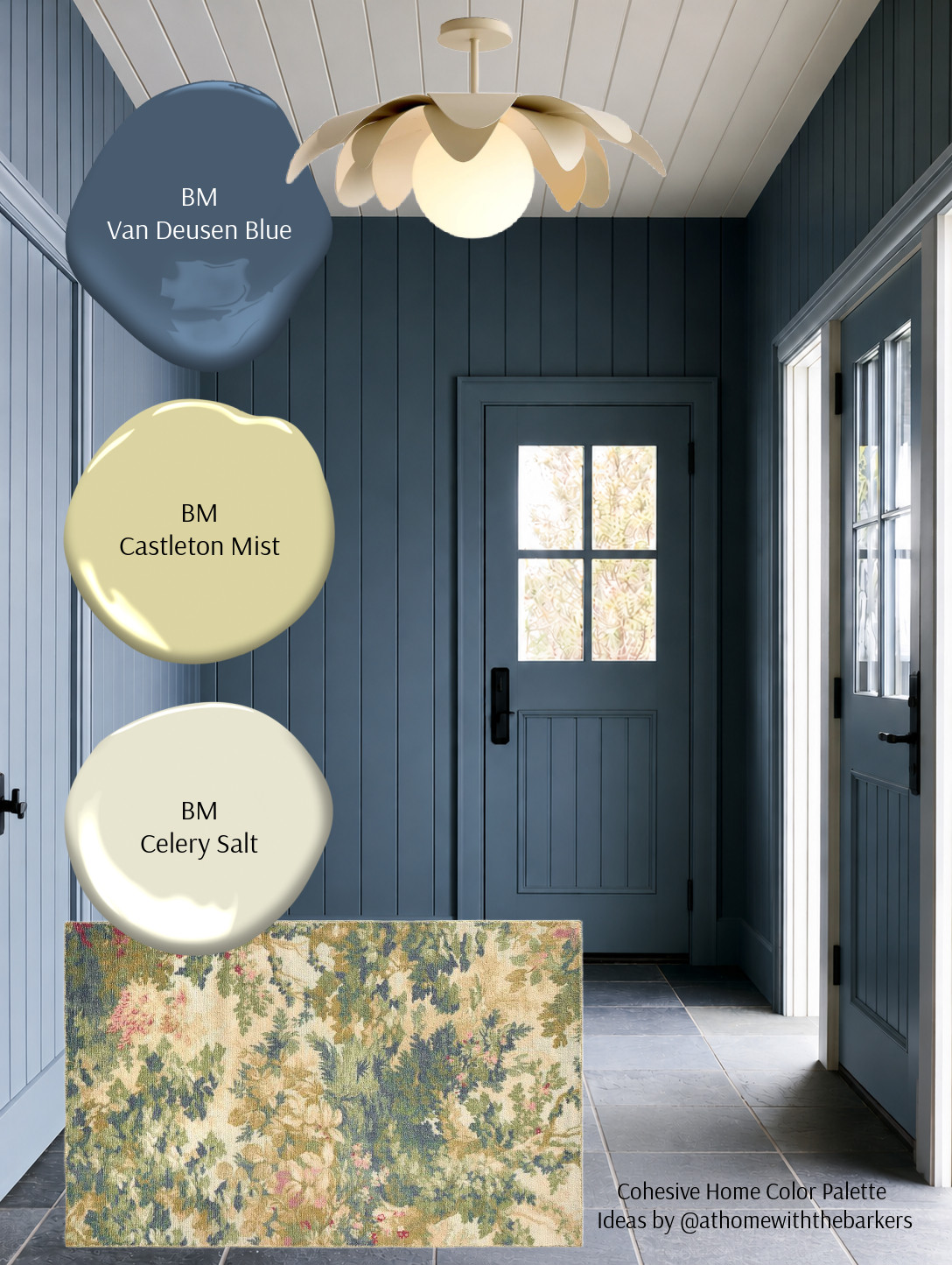 DIY home decorating, Pottery Barn area rug and Samplize paint color samples 

 #LTKHome #LTKSaleAlert
