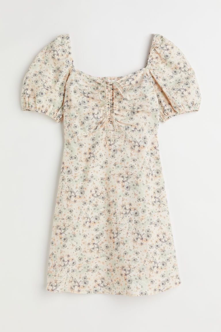 H & M - Linen-blend Dress - Beige | H&M (US + CA)