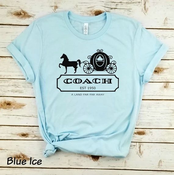 Cinderella Coach BLACK - Unisex Shirt, Est 1950 A Land Far Far Away, Cute Cinderella Disney Shirt... | Etsy (US)
