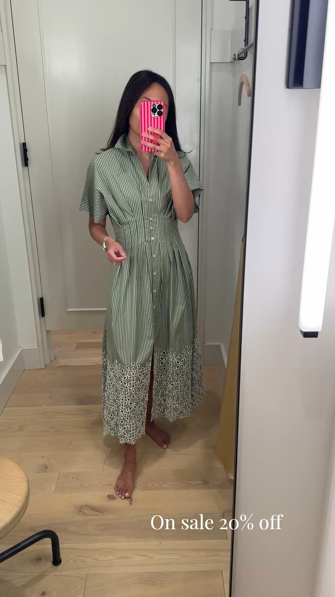 Dress on sale 20% off with code ANTHRO20.

Spring dresses. Summer dresses. Mom Graduation dress. Wedding guest dress. Wedding shower. Baby shower. 
This style has a flattering fit, but seems to run big. I would need to try on a size down. 
Material feels substantial and bottom detailing is beautiful. 
Currently part of sitewide promo sale  

#LTKWorkwear #LTKWedding #LTKOver40