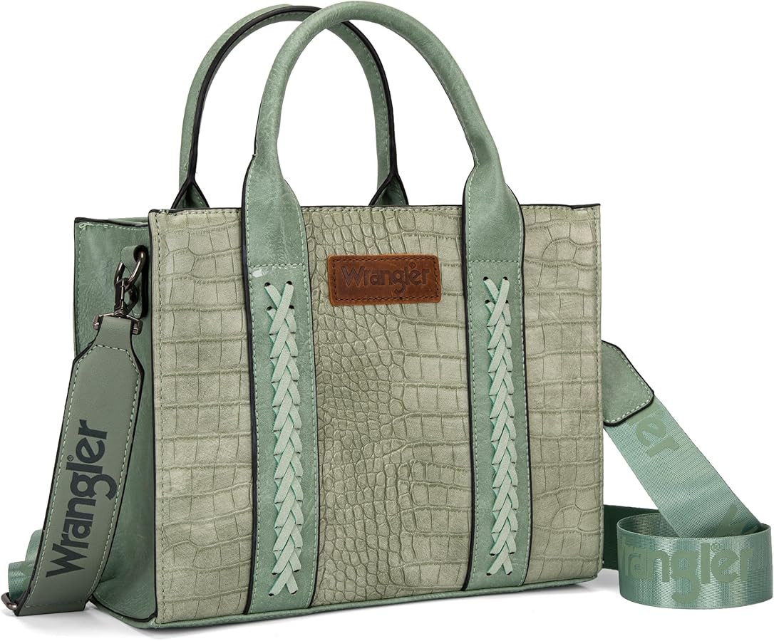 Wrangler Tote Bag for Women Designer Satchel Handbags Top-handle Purses with Strap | Amazon (US)