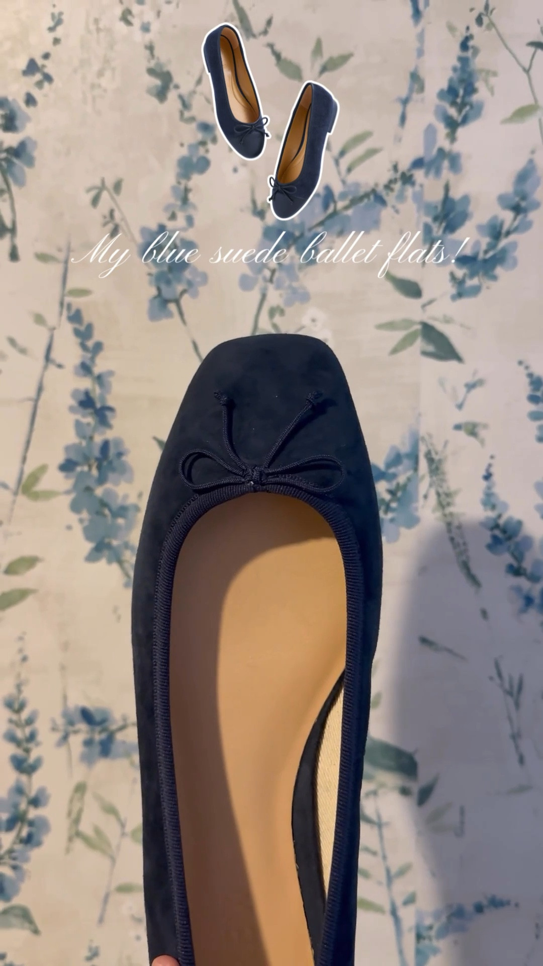 My blue suede ballet flats! I linked similar options since mine are sold out — but these are SO cute for winter! Coastal grandmother, shoes, navy shoes, preppy style, New England style 

#LTKFindsUnder50 #LTKHoliday