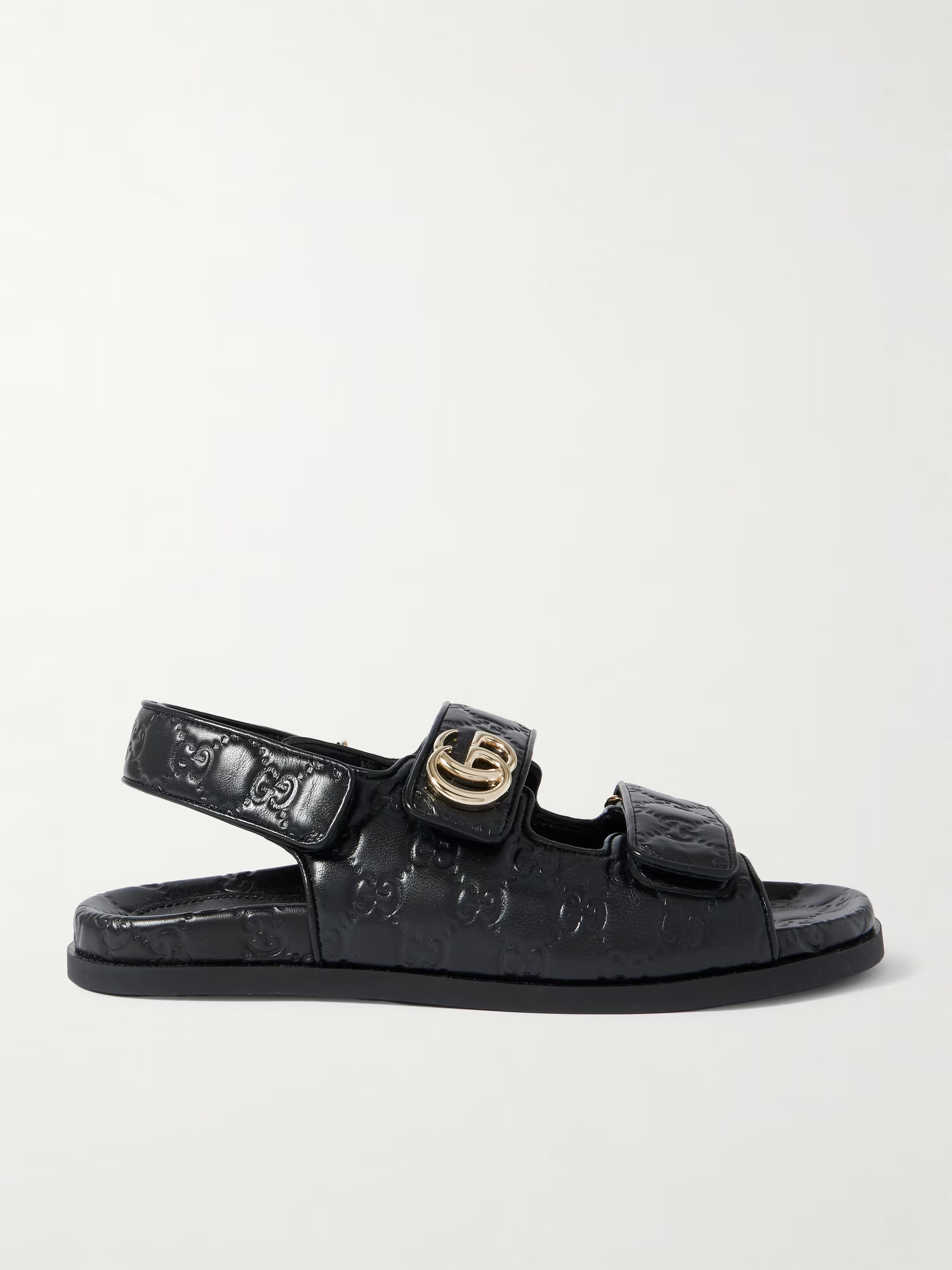 New Marmont GG debossed leather sandals | NET-A-PORTER (US)