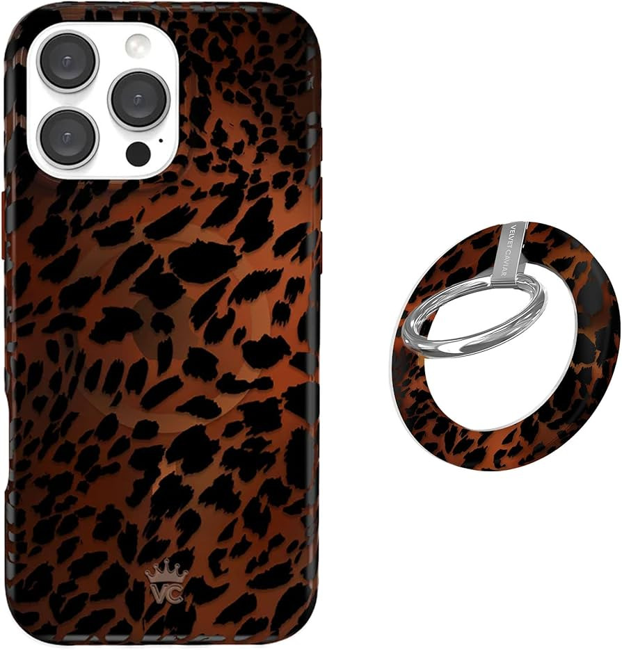 VELVET CAVIAR MagSafe Grip + 16 Pro Max Case (Bundle - Leopard Tort) | Amazon (US)