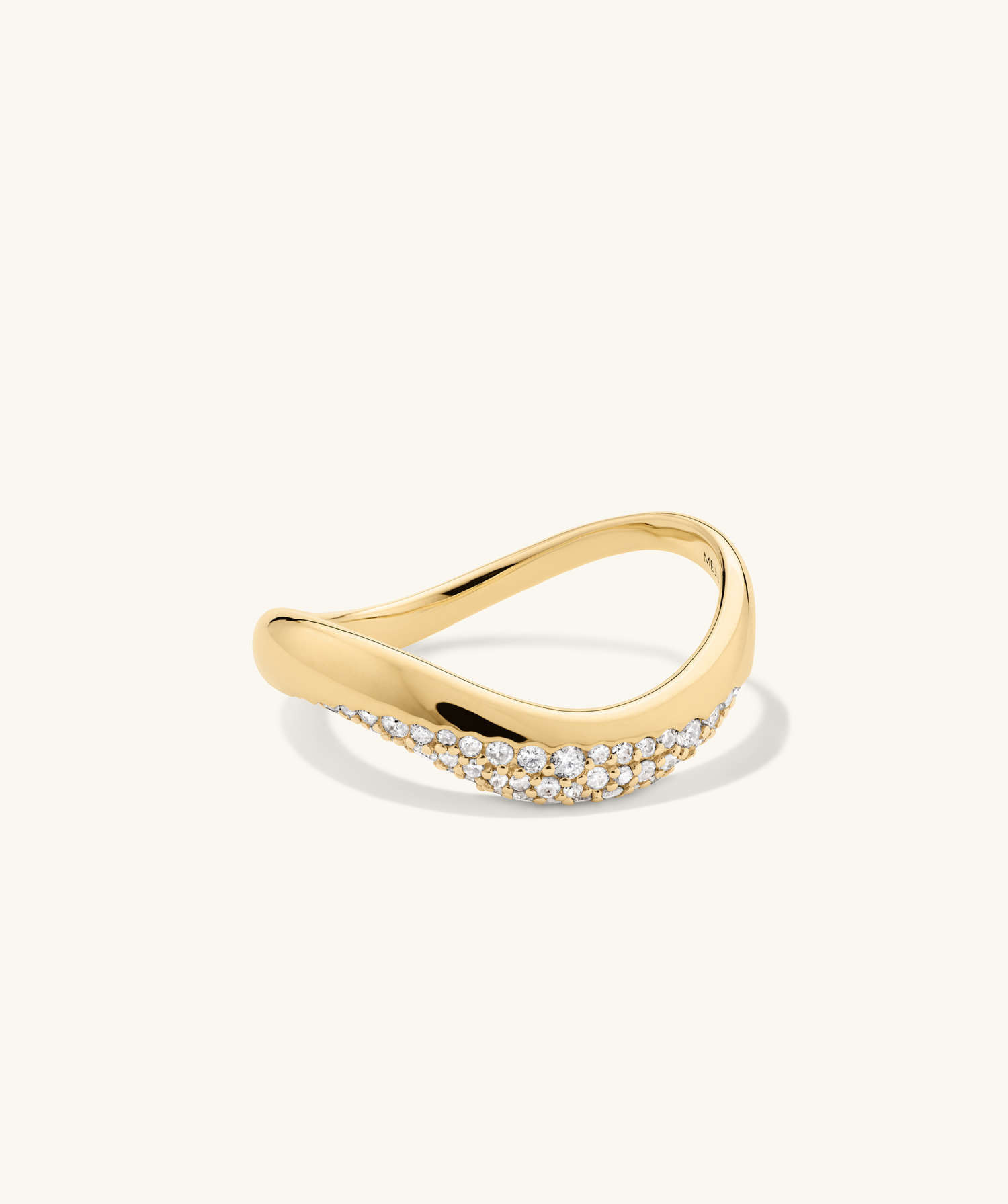Dôme Figure Diamond Dipped Ring | Mejuri Fine Crew