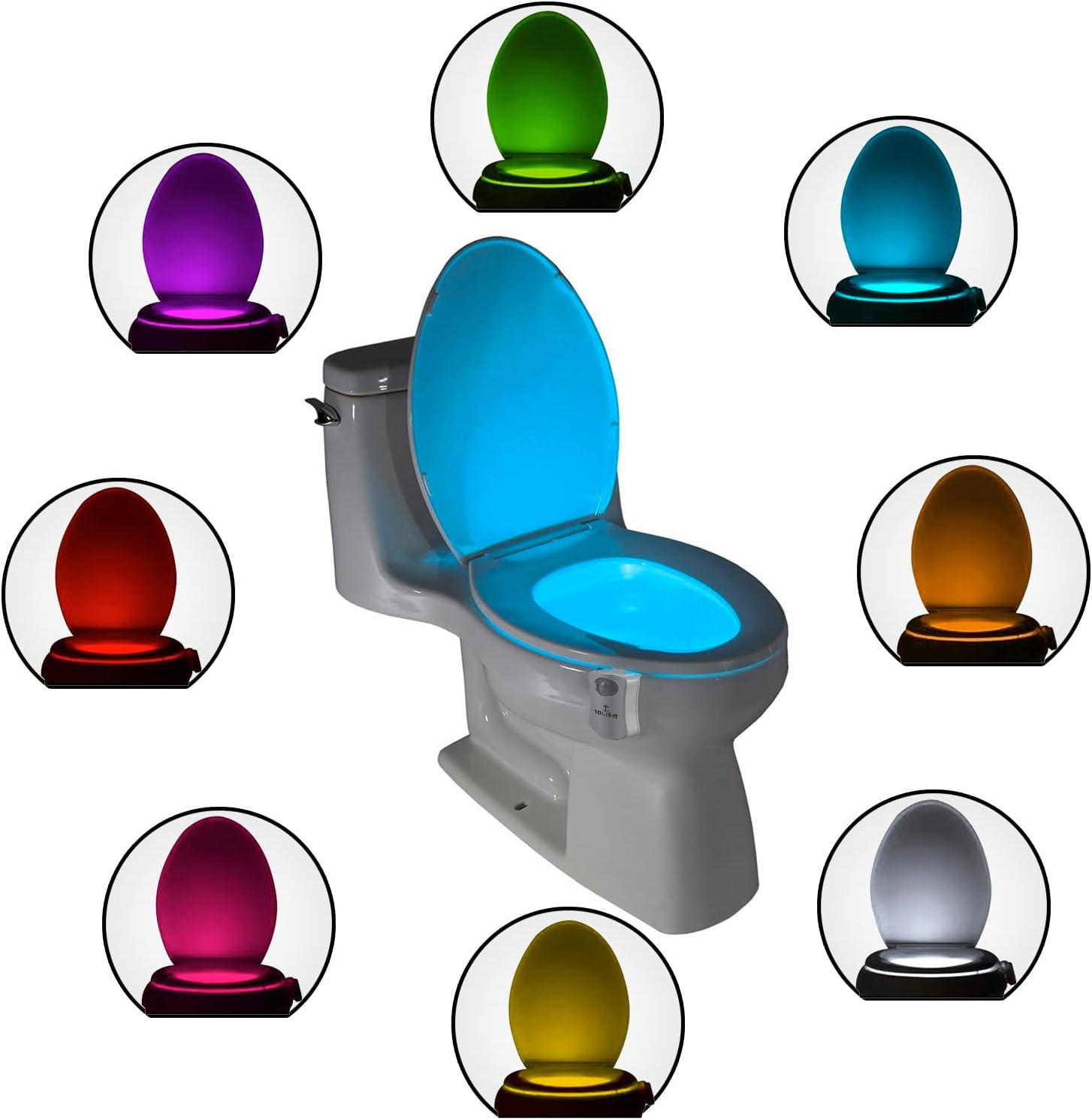 The Original Toilet Night Light Tech Gadget. Fun Bathroom Motion Sensor LED Lighting. Weird Novel... | Amazon (US)
