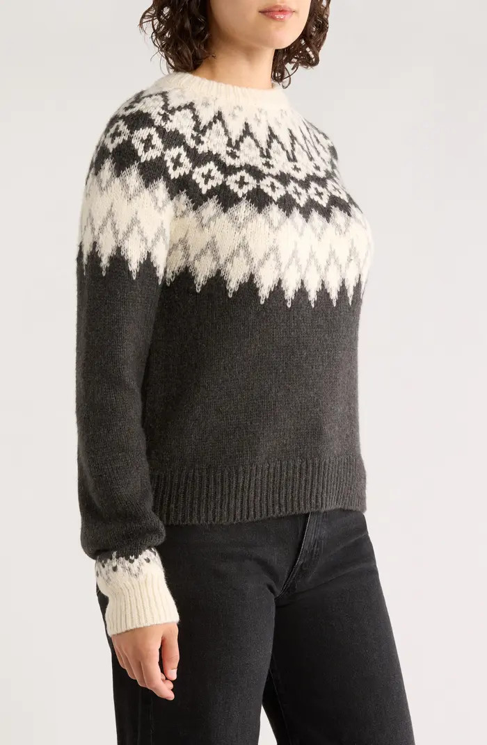 Marine Layer Fiorella Fair Isle Sweater | Nordstrom | Nordstrom