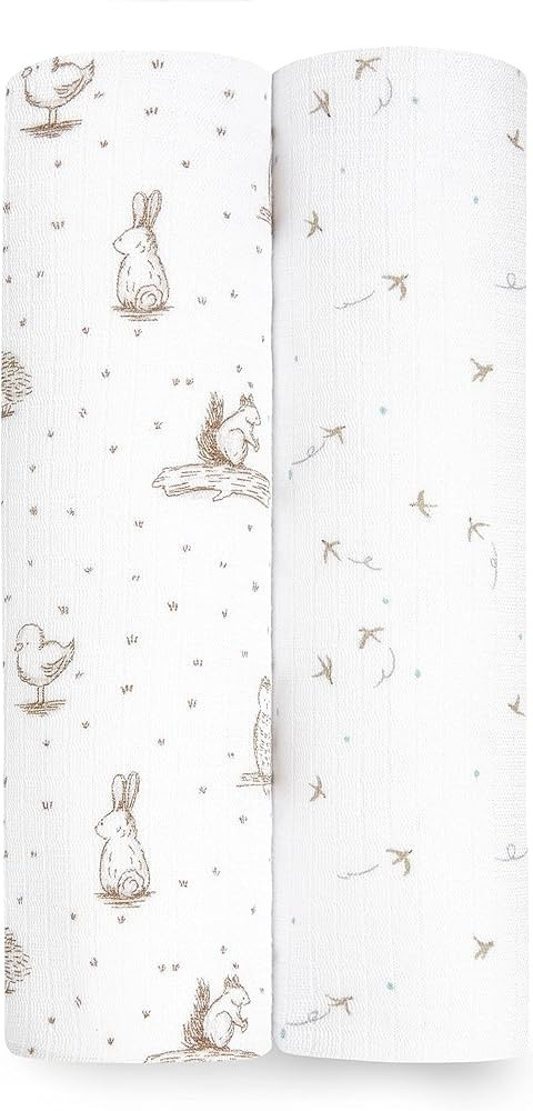 aden + anais Silky Soft Swaddle Blanket, Boutique Muslin Blankets for Girls & Boys, Baby Receivin... | Amazon (US)