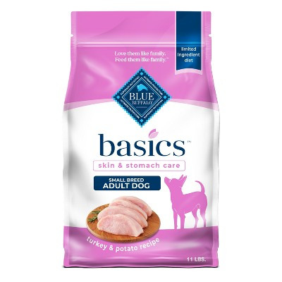Blue Buffalo Basics Skin & Stomach Care Natural Turkey & Potato Recipe Small Breed Dry Dog Food - 11lbs | Target