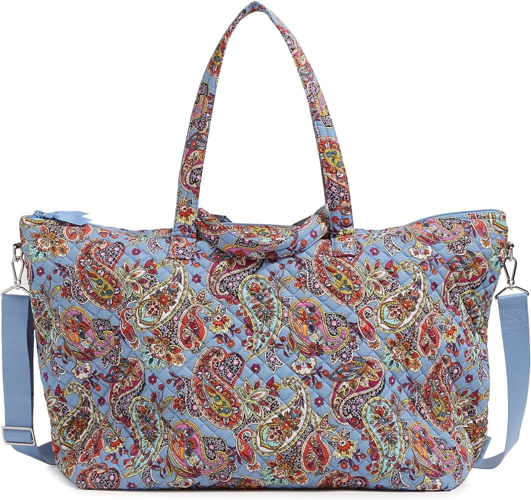 Verabradley Womens Cotton Overnight Travel Tote Travel Bag | Amazon (US)