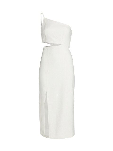 Laurile Cutout Crepe Midi Dress | Saks Fifth Avenue OFF 5TH