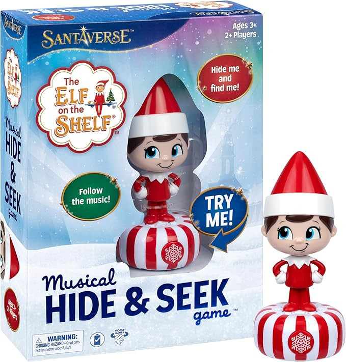 The Elf On The Shelf Musical Hide & Seek Game, Hide The Electronic Scout Figure, The Elf Plays Mu... | Amazon (US)