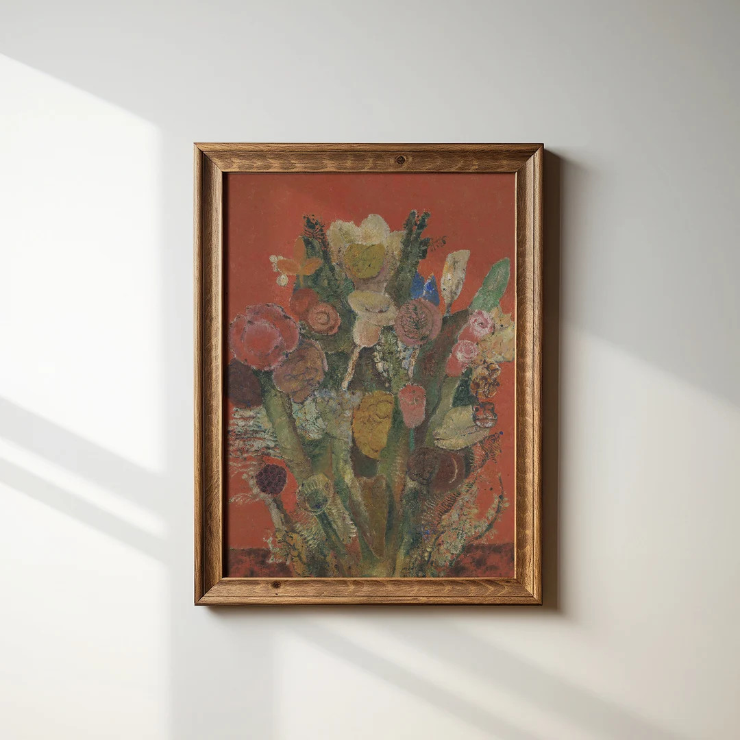 Vintage Botanical Wall Art | Victorian Floral Bouquet Oil Painting Print | Grandmillennial Aesthe... | Etsy (Global)
