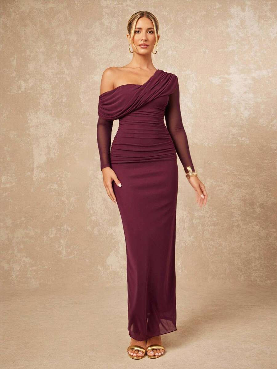 Lumalex VITNOS Fall Winter Modest Old Money Glitter Holiday Party Outfit Rave Festival Outing Swi... | SHEIN