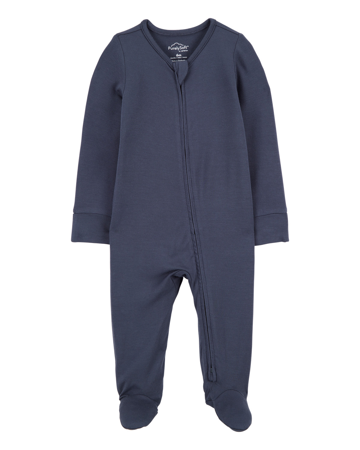 Baby Zip-Up PurelySoft Sleep & Play Pajamas - Navy - Carter's | Carter's | Carter's Inc