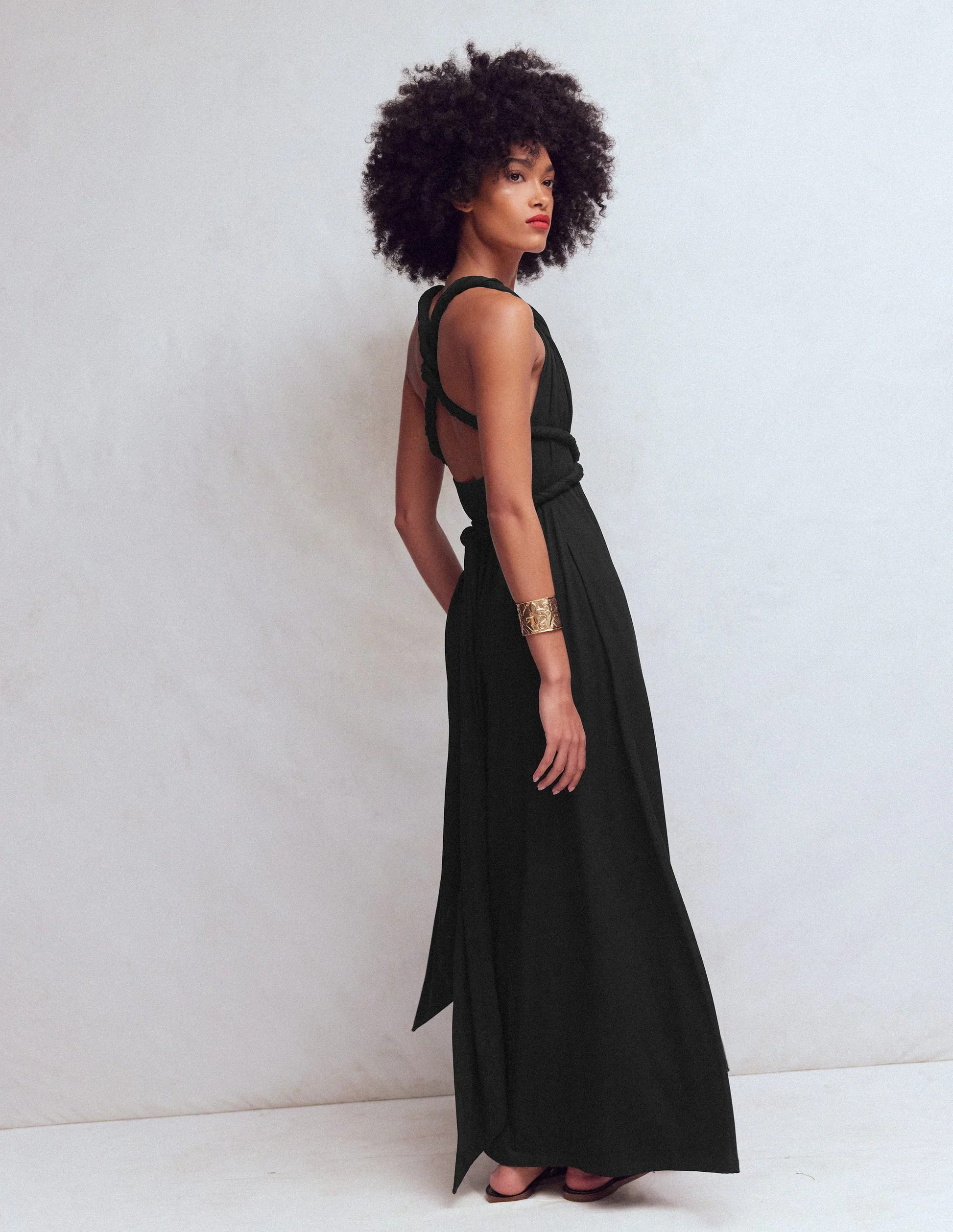 Multiway Jersey Maxi Dress-Black | Boden UK