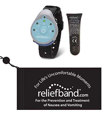 Reliefband Classic Anti-Nausea Wristband for Motion Sickness, Morning Sickness, Travel, Sea Sickness & Vomiting Relief - FDA Cleared, Drug-Free, Fast-Acting Nausea Relief Band w/Gel Tube & Pouch | Amazon (US)