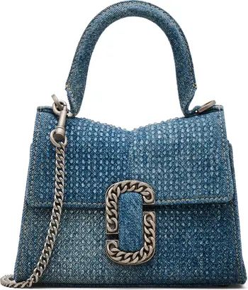 The Crystal Denim St. Marc Mini Top Handle Bag | Nordstrom