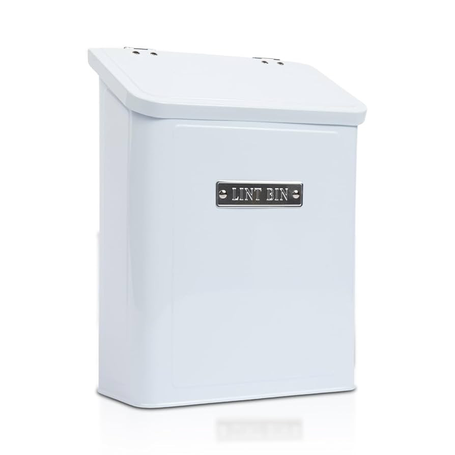 Embossed Magnetic Lint Bin For Laundry Room | Modern Farmhouse Laundry Lint Bin | Lint Trash Can ... | Amazon (US)