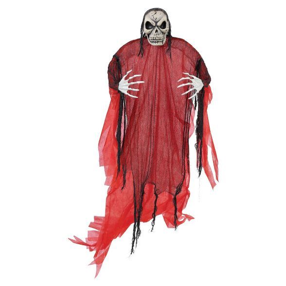 7' Hanging Red Reaper Halloween Decoration | Target