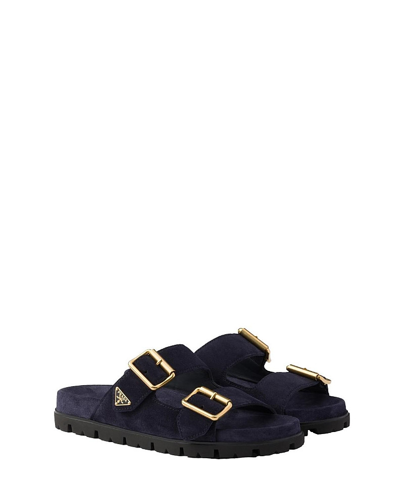 Prada Women's Suede Strap Slides | Bloomingdale's (US)