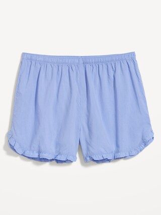 Matching High-Waisted Ruffle-Trimmed Pajama Shorts for Women -- 2.5-inch inseam | Old Navy (US)