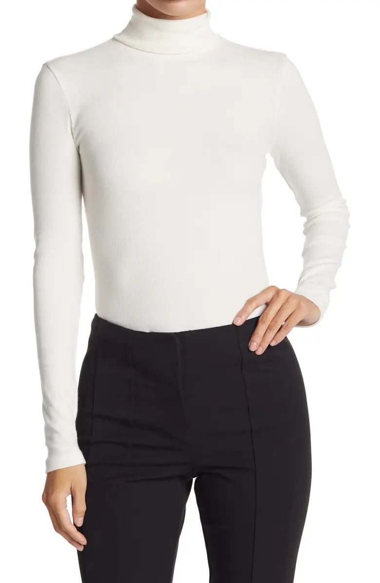 Turtleneck Ribbed Top | Nordstrom