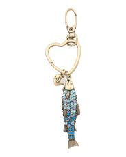 Crystal Sardine Fish Key Fob Bag Charm | TJ Maxx