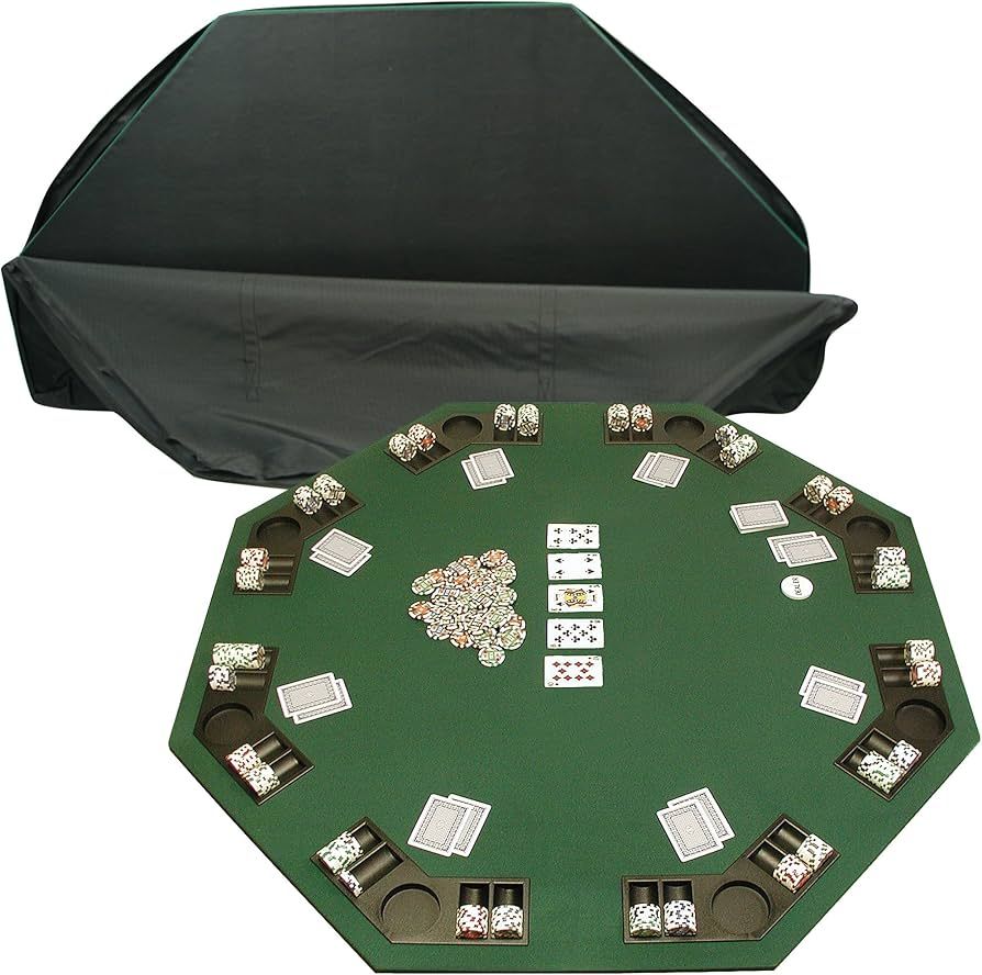 Trademark Poker Deluxe Poker & Blackjack Table Top w/Case Green | Amazon (US)