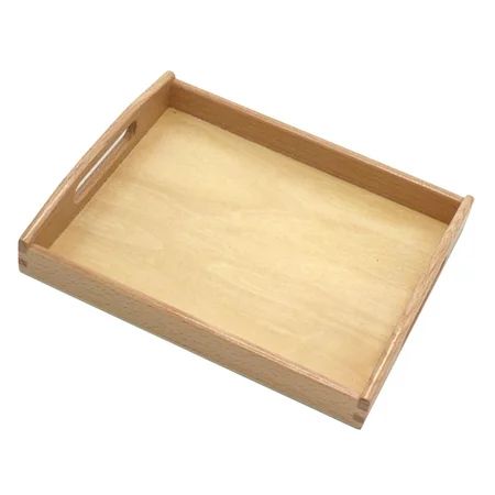 Montessori Wooden Tray Durable Montessori Sand Tray Toy Light Educational Rectangular Shape Wood Tra | Walmart (US)