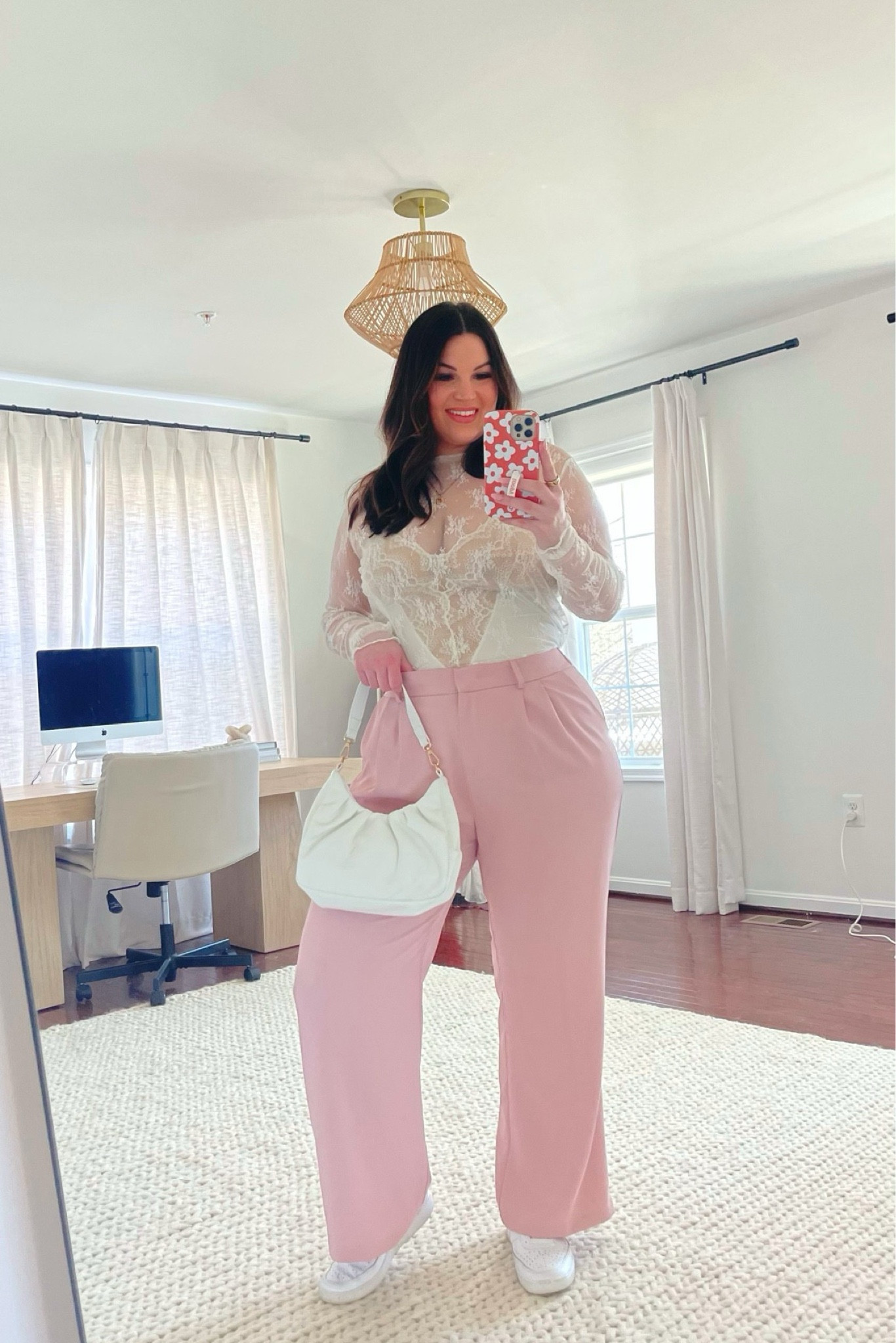 Midsize Valentine’s Day outfit for a night out or date night! Wearing my Pinsy shapewear bodysuit that looks great on its own or can be worn under dresses for added support. Plus it comes in long for the fellow long torso girlies. 

Bodysuit - size xl long
Pants - size xl long 
Lace top - size xl 
Sneakers - size 9 
Panties - size XL *save at Spanx with code KELLYELIZXSPANX


Valentine’s Day, Valentine’s Day outfit, midsize, midsize outfit, long torso bodysuit, bodysuit, trousers 



#LTKSeasonal #LTKMidsize #LTKFindsUnder100