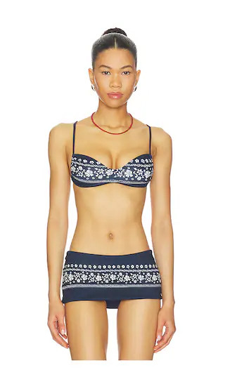 Magnolia Top in Malibu Blue Print | Revolve Clothing (Global)