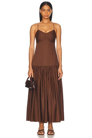 A.L.C. Harper Dress in Milk Chocolate | FWRD | FWRD 