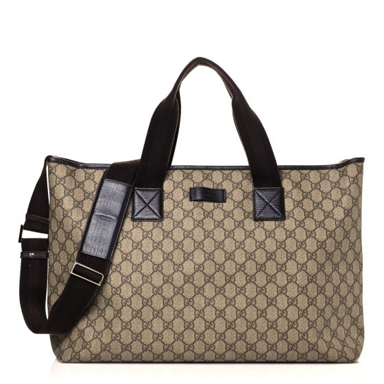 GUCCI GG Plus Monogram Travel Bag Dark Brown | Fashionphile