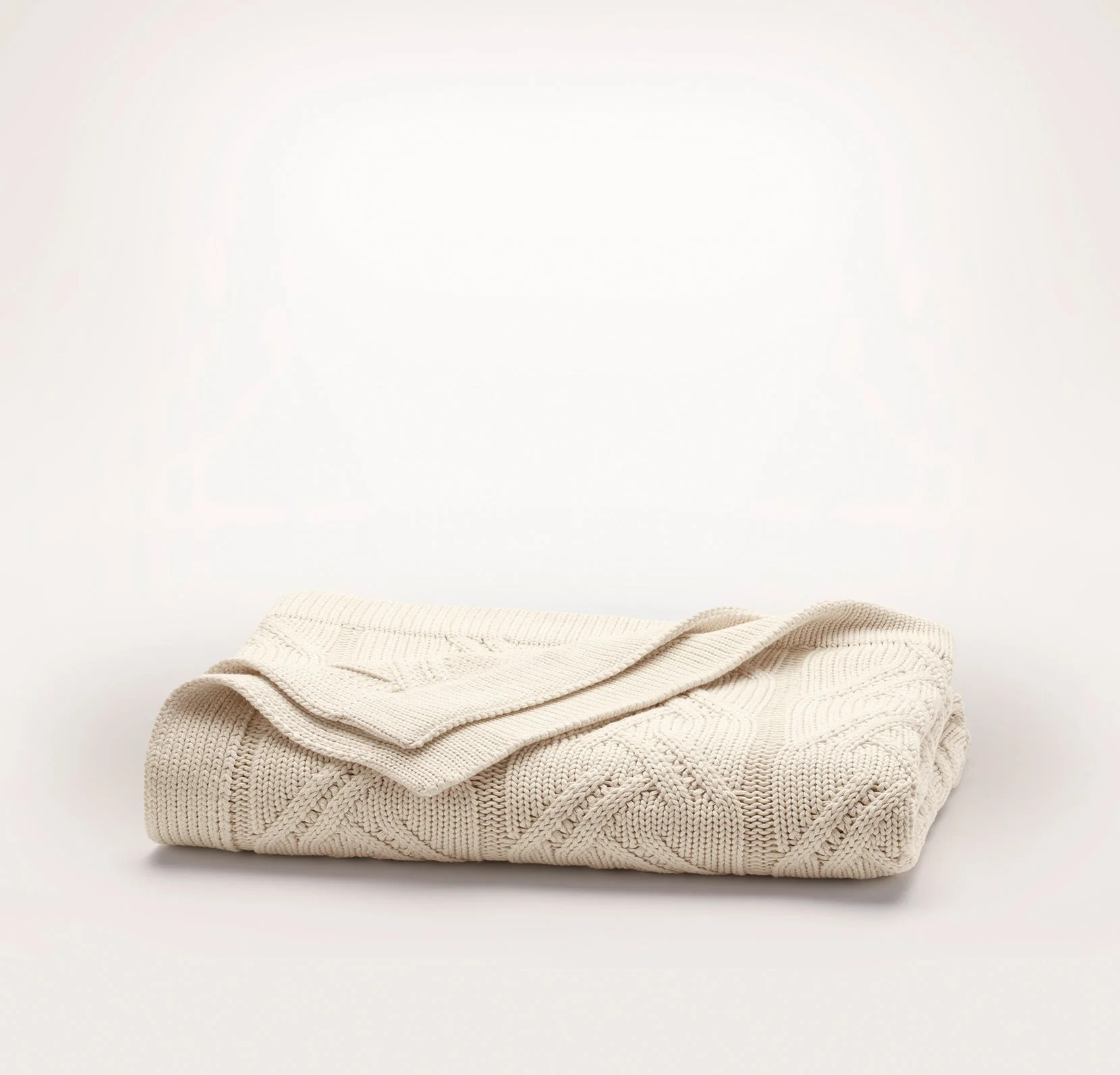 Chunky Cable Knit Throw Blanket | Boll & Branch