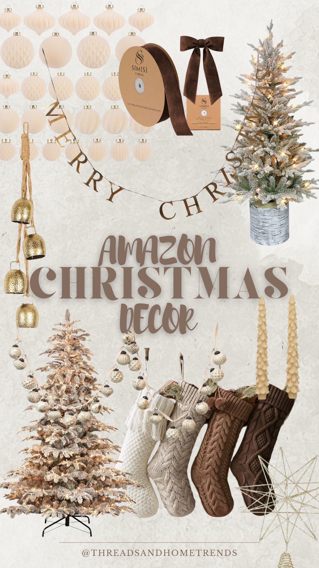 Neutral Christmas Decor Finds ✨🎄 Cozy beige and brown holiday decor, flocked Christmas trees, neutral ornaments, ribbon, and cozy home accents — perfect for creating a warm, minimalist, and timeless holiday home. Shop all Amazon Christmas decor favorites for a neutral, cozy Christmas aesthetic. #NeutralChristmasDecor #AmazonHomeDecor #HolidayHomeInspo #AmazonChristmasFinds #NeutralHolidayDecor #CozyChristmasHome

#LTKHome #LTKSeasonal #LTKHoliday
