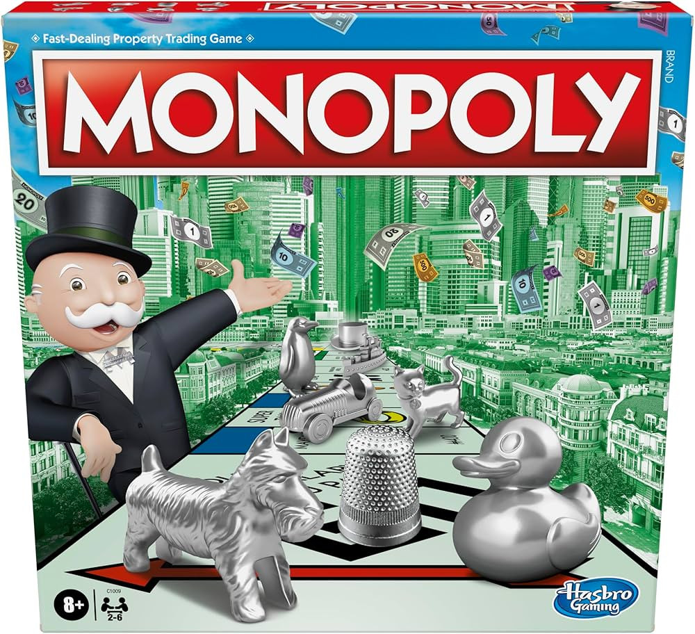 Hasbro Gaming Monopoly, Strategy Board Game for 8+ Year Old Kids, 2-6 Players, Family Games for C... | Amazon (UK)