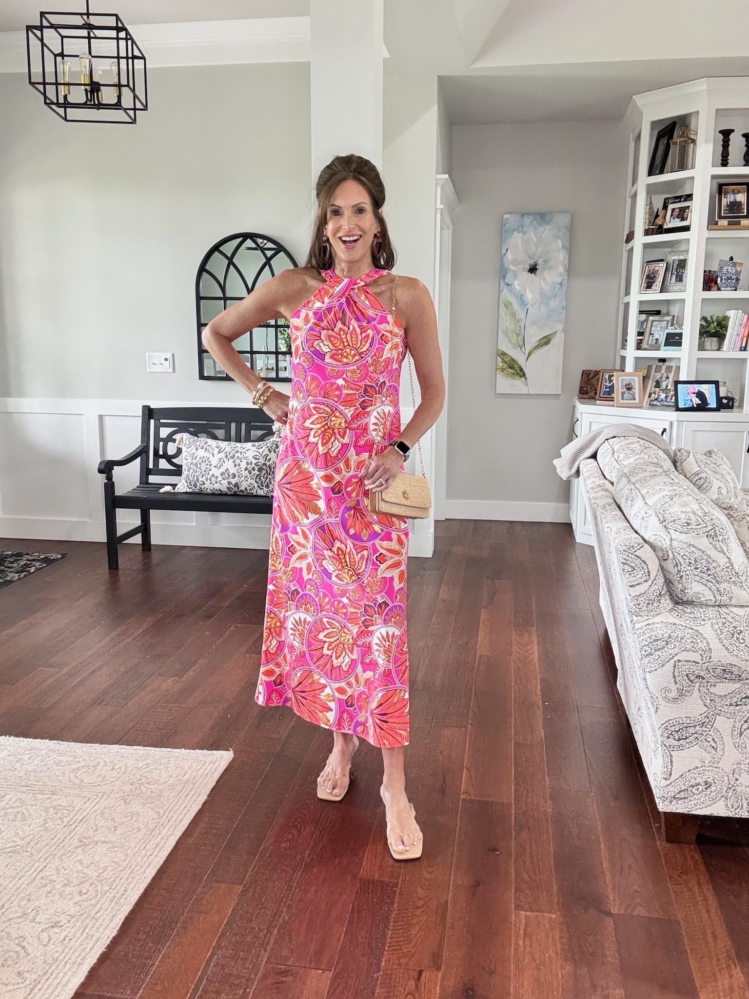 Ageless style, spring fashion, summer fashion, halter dress, Mother’s Day, vacation style, midi dress, pink, trending, over 60 fashion

#LTKOver40 #LTKSeasonal #LTKootd