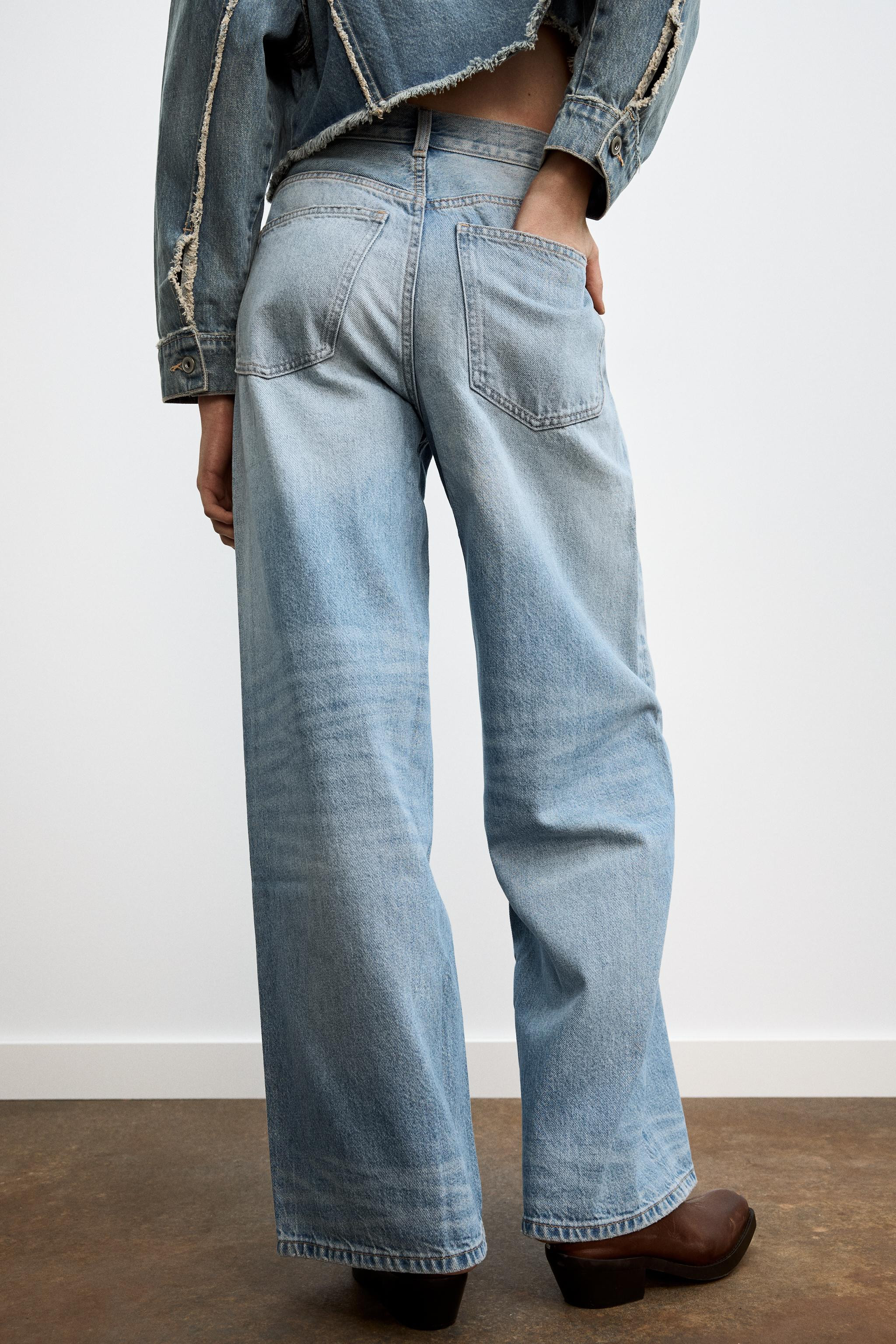 TRF EXTRA WIDE-LEG HIGH-WAIST JEANS | Zara AU