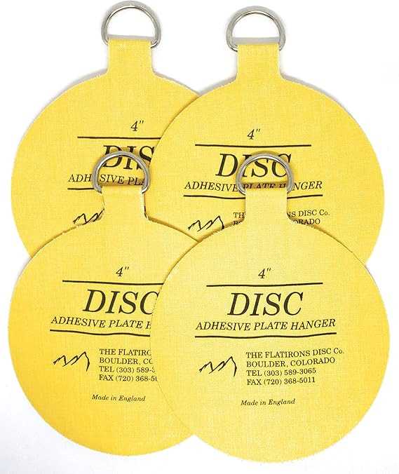 Invisible English Disc Adhesive Large Plate Hanger Set (4-4 Inch Hangers) | Amazon (US)