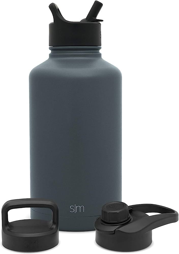 Simple Modern Water Bottle with Straw, Handle, and Chug Lid Vacuum Insulated Stainless Steel Meta... | Amazon (US)