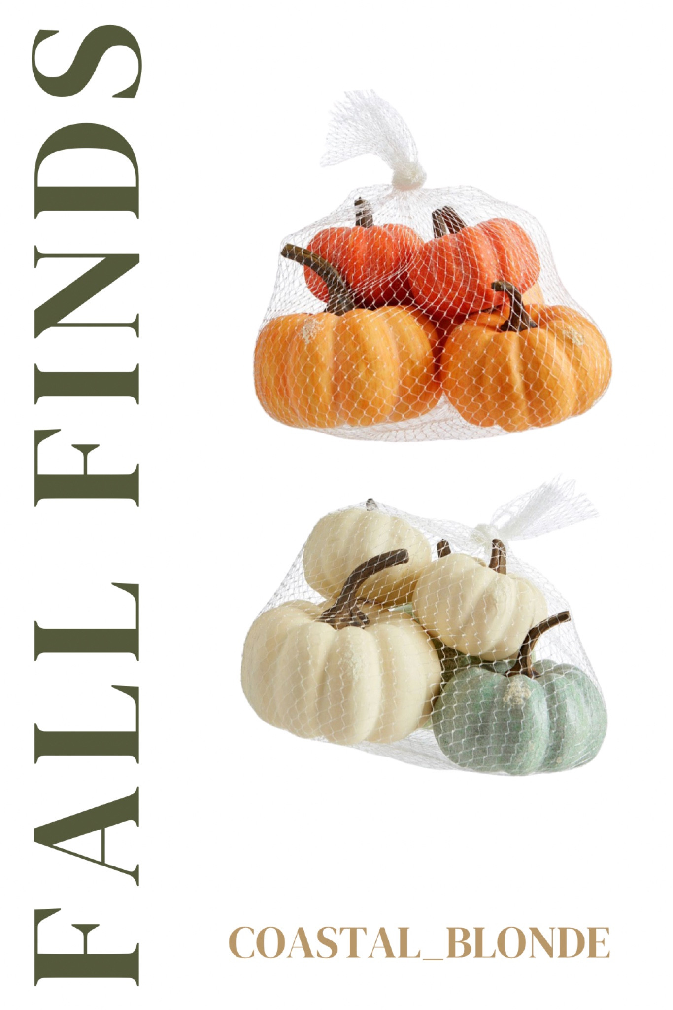 Fall home decor pumpkins pack assorted colors 
Halloween home decor ideas 
Sale clearance

#LTKfindsunder50 #LTKHalloween #LTKsalealert