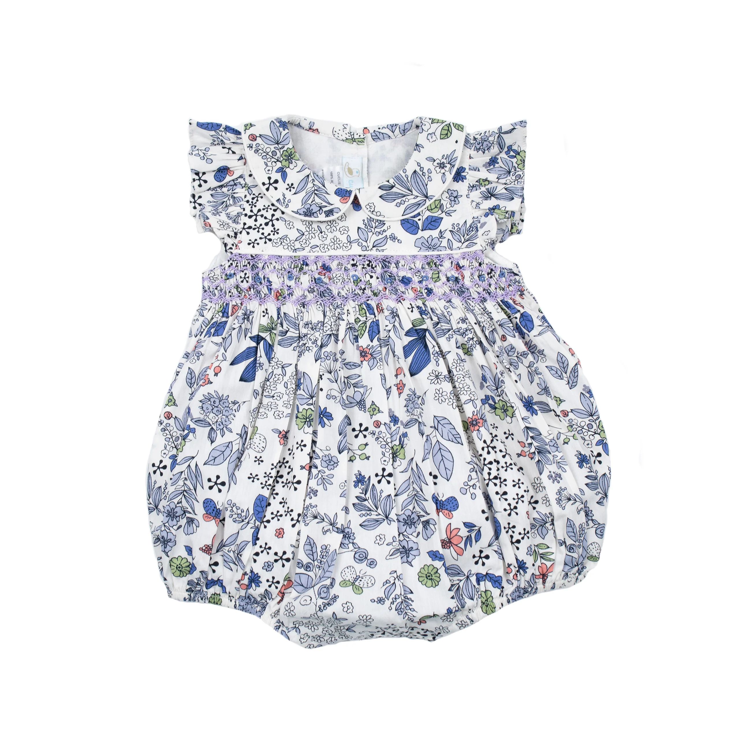 Hand Smocked Bubble Romper - Cuclie | Cuclie Baby