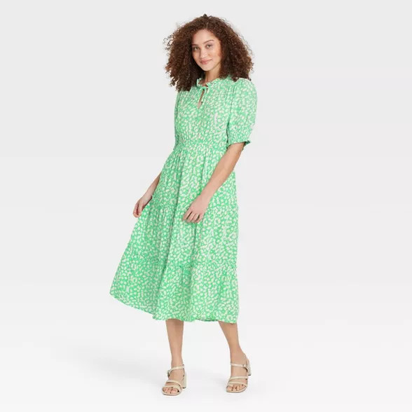 Women's Puff Elbow Sleeve Dress - Who What Wear™ | Target