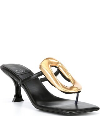 Jeffrey Campbell Linq Leather Ornamented Thong Sandals | Dillard's | Dillard's