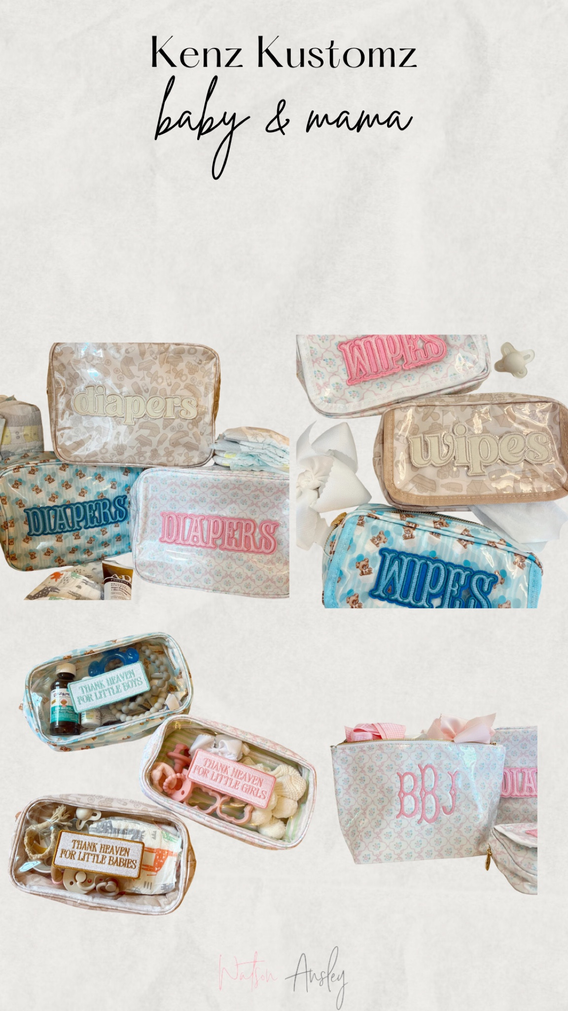 How cute are these mama & baby custom pouches?! These would be so cute for a gift for a new mama or to grab for yourself to throw your baby items in for on the go!

Click below to shop!

#LTKKids #LTKGiftGuide #LTKBaby