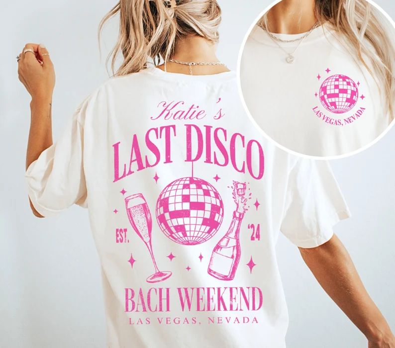 Disco Bachelorette Party Shirts Last Disco Bachelorette Party Bridesmaid Gift Last Disco Shirts R... | Etsy (US)